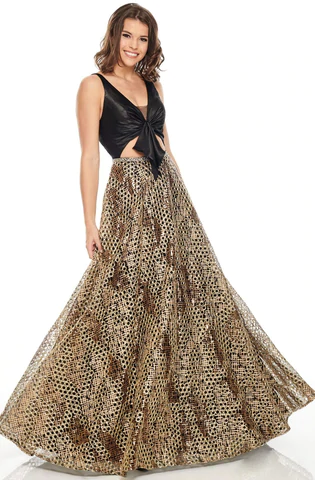 Clothing for Her - Black & gold gown for any special occasion