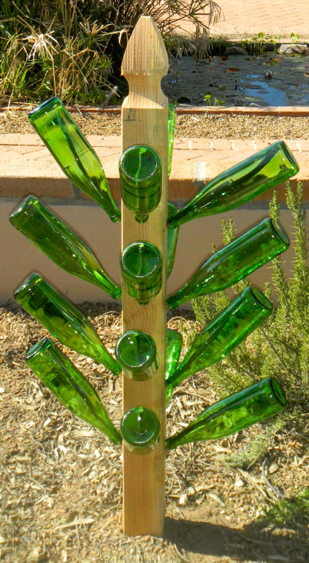 Bottle Trees as Garden Art