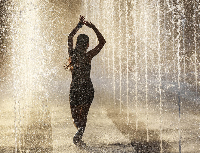 All Things HEALTH & FITNESS has Found, the Fountain of Youth with girl in rain fountain