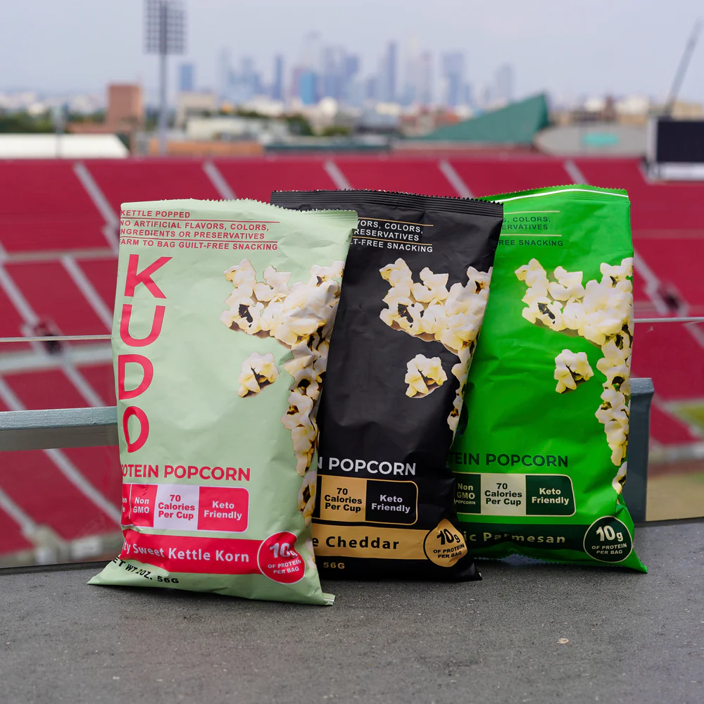 Delicious Protein Popcorn in 3 flavors